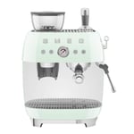 SMEG - Manuell Kaffemaskin med Kvarn Pastellgrön