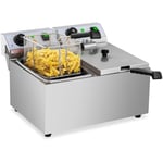 Friteuse Électrique Double Friteuse De Restaurant Éléments Amovibles 8L 3200 w