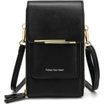 Damer Crossbody Telefonväska Mobilplånbok Väska PU Läder Crossbody Rem Multi Fack Justerbar Axelrem