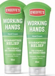 2 X O'Keeffe's Working Hands Hand Cream 80ml For Extremely Dry Cracked Hands