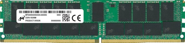 Micron RDIMM DDR4 32GB 2Rx4 3200MHz PC4-25600 ECC REGISTERED | MTA36ASF4G72PZ-3G2R1R