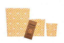 BEEBAGZ Matposer av bivokspapir, Oransje 3pk (liten,medium,stor)