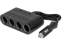 Cigarettändaruttagsplitter Med Laddare 2X Usb-A 1X Usb-C 12V 24V 120W 80Cm Amio-04367