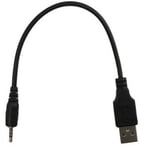 BODYART 2.5mm USB Charging Cable Charger Power Cable Cord Adapter for JBL Synchros E50BT Bluetooth headphones
