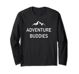 Adventure Buddies Minimalist Simple Traveling Cool Mountains Long Sleeve T-Shirt
