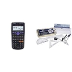 Casio FX-83GTPLUS Scientific Calculator &Oxford Helix Maths Set with Storage Tin