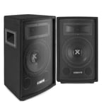 2x Vonyx 8"" Passive PA Speakers Disco DJ Sound Package 800 Watt UK Stock