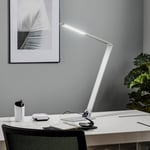 Fabas Luce Litteä LED-työpöytävalaisin Wasp alumiinia