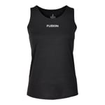 Fusion C3 Singlet Women Black Melange XL - Fri frakt