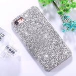 Ruthlessliu New For iPhone 8 & 7 Colorful Sequins Paste Protective Back Cover Case (Black) (Color : Silver)