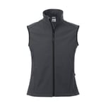 FRISTADS Acode softshell-väst 1507 SBT, dam - MÖRKGRÅ / S