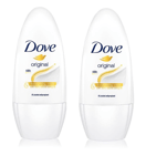 2x Dove ORIGINAL ROLL ON Anti-Perspirant Deodorant 48H Alcohol Free 50ml