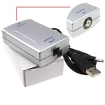 Digital Audio Coax SPDIF Phono RCA to Optical TOS Converter Adapter
