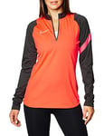 Nike Women's Academy Pro Drill Top Training, Bright Crimson/Anthracite/White, XS