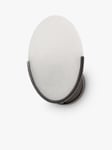 Pure White Lines Mosman Alabaster Disk Wall Light, Grey
