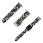 Apple Watch Series 5 44mm camouflage silicone watch band - Grey