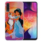 Jasmine & Rajah #1 Disney cover for Samsung Galaxy A50 - Orange