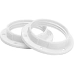 Gelia 100000911 Skärmring E27, vit, 2-pack
