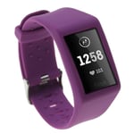 Fitbit Charge 3 Soft Silicone Watch Strap - Purple