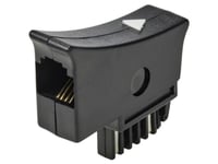 Renkforce Telefon (Analog) Adapter [1X Tst-Stik - 1X Rj11-Stik 6P4c] Sort