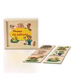 Dida - Memory Ferme: Jeu de Mémoire et d'Association Montessori, Mémo Animaux, 20 Cartes en Bois à Apparier, pour Enfants de 2-4 Ans, Jeux Éducatifs de Table