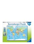 Map Of The World 200P Patterned Ravensburger