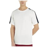Tommy Hilfiger Established Stripe Sleeve T Shirt Vit/Marin bomull X-Large Herr