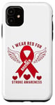 Coque pour iPhone 11 « I Wear Red For My Brother Stroke Awareness Survivor »