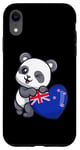 iPhone XR New Zealand Heart Panda Pride New Zealand Flag Roots Kiwi Case
