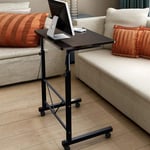 38" Sturdy & Lightweight Rolling Height Angle Adjustable Laptop Sofa Desk Over Bed Food Tray Table with Wheels Great for Working On Your Laptop/Tablet, Eating and Watching TV, Arts and Crafts