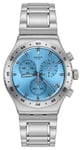 Swatch YVS528G THAT'S SO PEACHY (43mm) Blue Chronograph Dial Watch