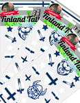 Finland - Tillfälliga tatueringar - 10 ark