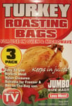 3 x PACK JUMBO ROASTING BAGS Microwave Oven Cooking Turkey Meat Chicken Fish UK