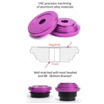 (Purple)Headset Cup BB Install Tool Headset Press Tool Aluminium Alloy Bottom