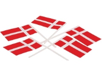 Dansk flagga, 30 x 50 mm, förpackning med 100 stycken.