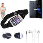 Belt bag for Sony Xperia XZ2 Compact + headphones waist bag Sport Running Fitnes
