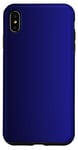 Coque pour iPhone XS Max Échantillon de couleur dégradé élégant minimaliste mignon bleu noir luxe