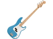 Squier Precision Bass, Maple Fingerboard, White Pickguard, California Blue