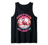 Hawaii Is Calling And I Must Go Flamingo Summer Time Tank Top
