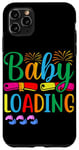Coque pour iPhone 11 Pro Max Chargement des pieds de bébé Femmes Enceintes Maman Bébé Garçon Fille Chargement
