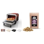 Ninja Woodfire Electric Outdoor Oven, 8-in-1 Pizza Oven, High-Heat Roaster & BBQ Smoker & Woodfire Pellets, Robust Blend, 900g Bag, Up to 20 Cooking Sessions, Hardwood Pellets
