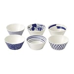 Royal Doulton Pacific 40009467 11cm Bowls Mixed Set of 6 Porcelain Blue