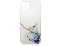Hurtel Marble Case För Iphone 12 Pro Gelfodral Marmorblå