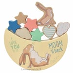 Wooden Balancing Toy Guess How Much I Love You Rocking Moon Age 2+ Neutral Tones