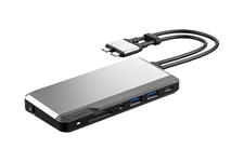 ALOGIC USB-C Super Dock - dockningsstation - USB-C / Thunderbolt 3 - 2 x HDMI - 1GbE