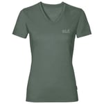 Jack Wolfskin Women's Crosstrail T T-Shirt, Hedge Green, L