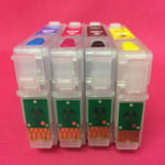 4x Refillable Empty Ink Cartridges For Epson WORKFORCE WF 2510 WF2510 W WF 16 XL