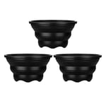 Set Of 3 Multi-Purpose Silicone Collapsible Drainer Colander Food Water Strainer