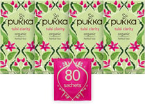 Pukka Herbs | Tulsi Clarity Organic Herbal Tea | Green, Purple and Lemon Tulsi| 