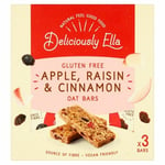 4x Deliciously Ella Apple, Raisin & Cinnamon Oat Bar Multipack 3 x 50g